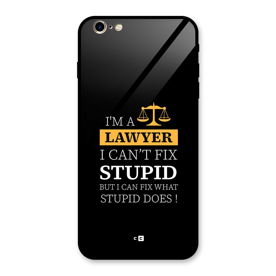 Fix Stupid Case Glass Back Case for iPhone 6 Plus 6S Plus