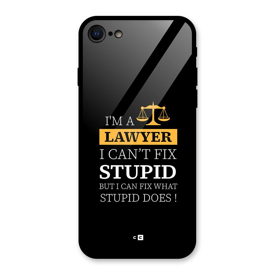 Fix Stupid Case Glass Back Case for iPhone 7