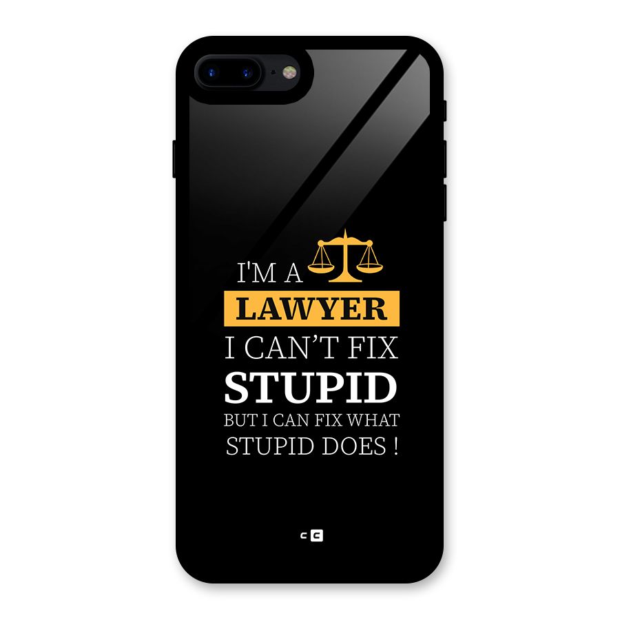 Fix Stupid Case Glass Back Case for iPhone 8 Plus