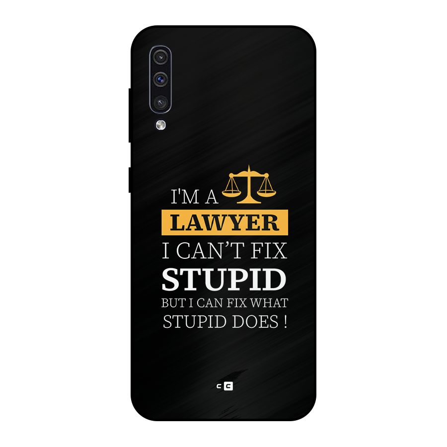 Fix Stupid Case Metal Back Case for Galaxy A30s
