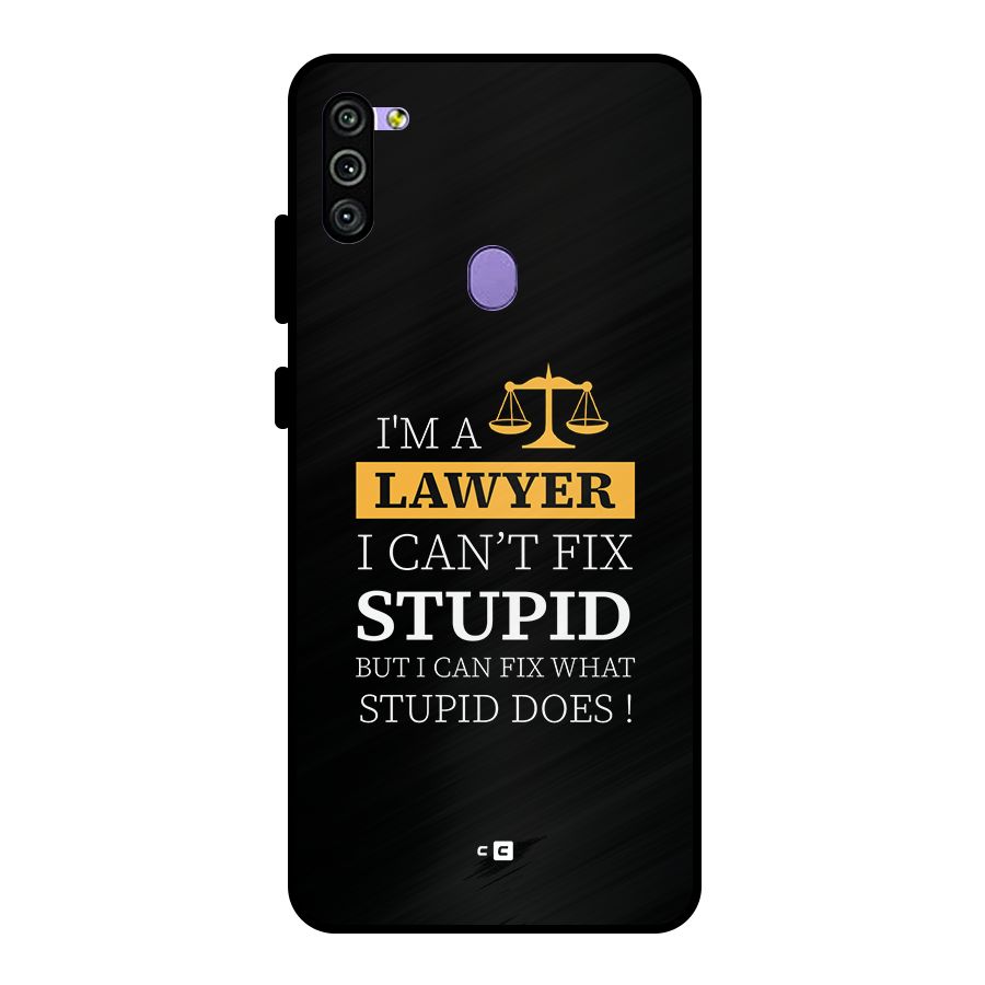 Fix Stupid Case Metal Back Case for Galaxy M11