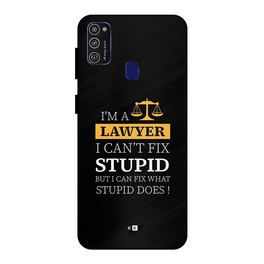 Fix Stupid Case Metal Back Case for Galaxy M30s