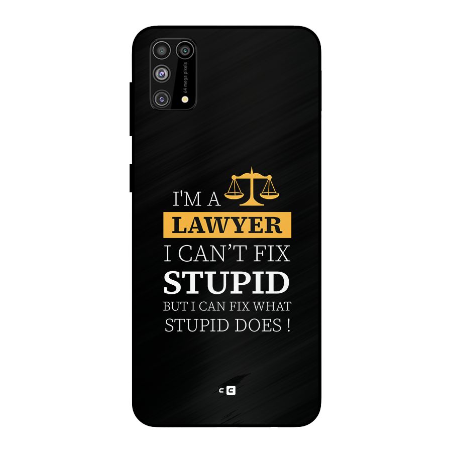 Fix Stupid Case Metal Back Case for Galaxy M31