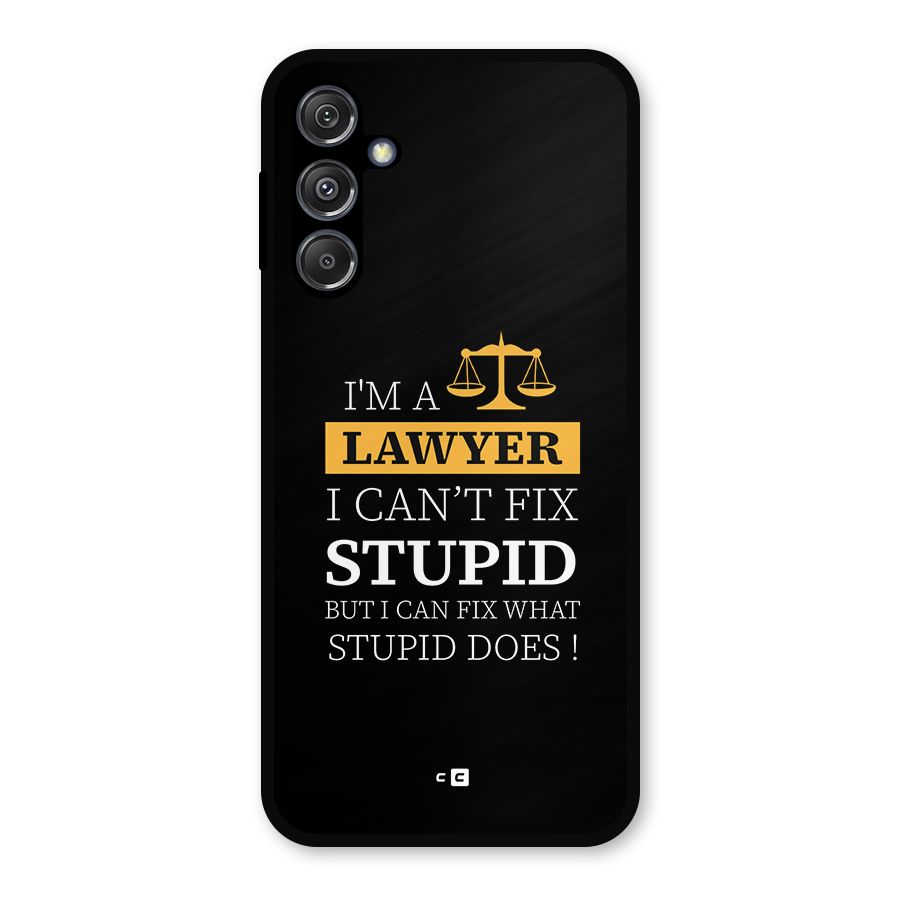 Fix Stupid Case Metal Back Case for Galaxy M34 5G
