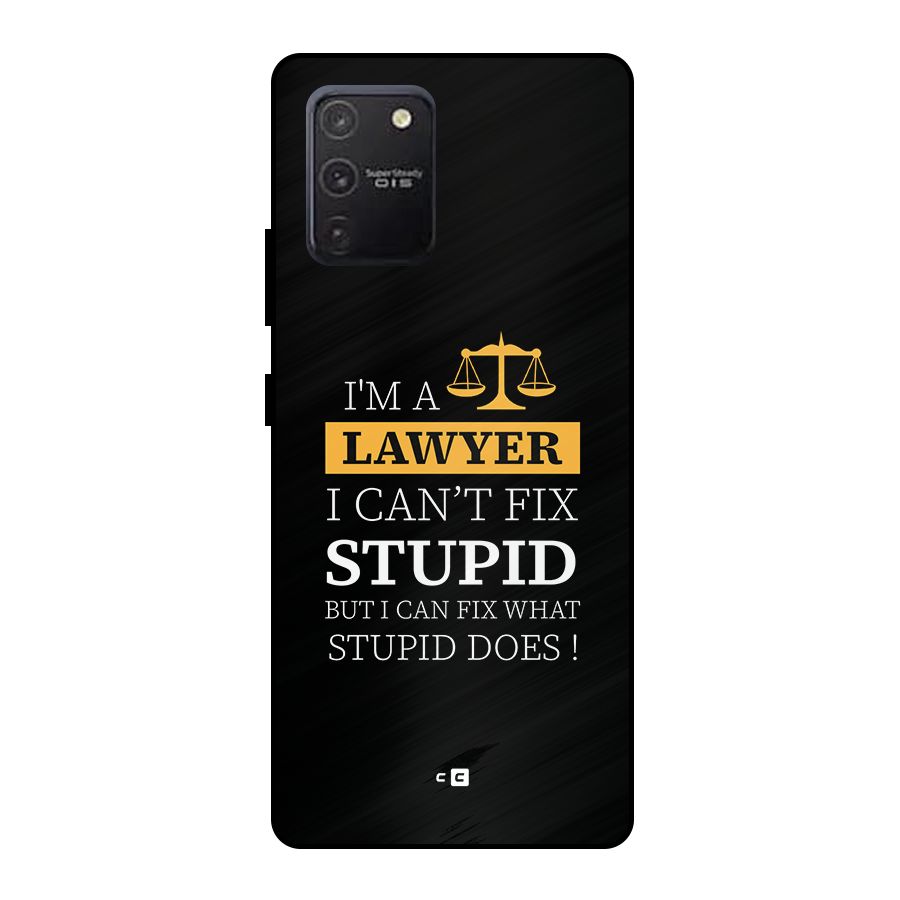 Fix Stupid Case Metal Back Case for Galaxy S10 Lite