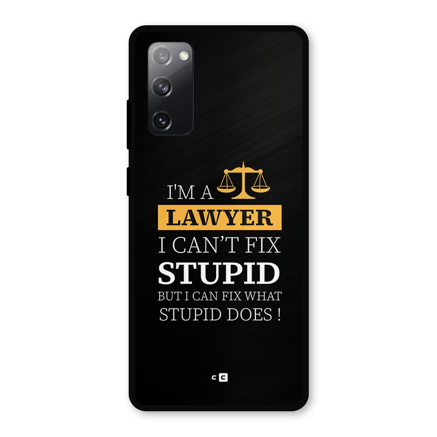 Fix Stupid Case Metal Back Case for Galaxy S20 FE