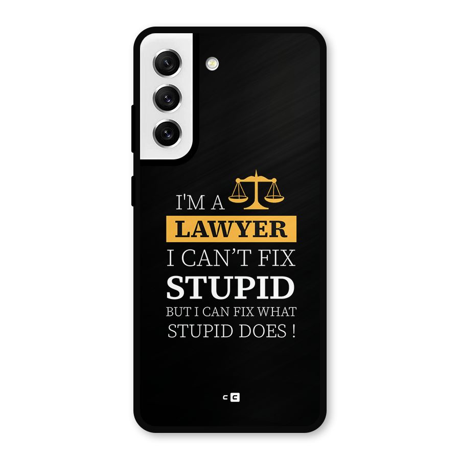 Fix Stupid Case Metal Back Case for Galaxy S21 FE 5G