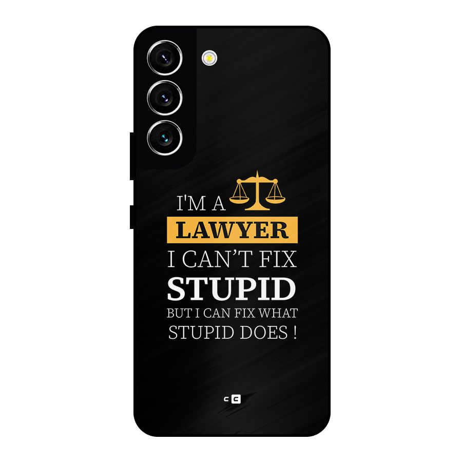 Fix Stupid Case Metal Back Case for Galaxy S22 5G