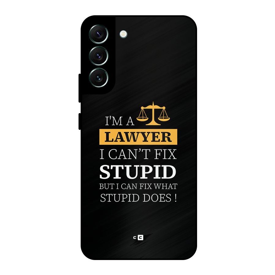 Fix Stupid Case Metal Back Case for Galaxy S22 Plus 5G