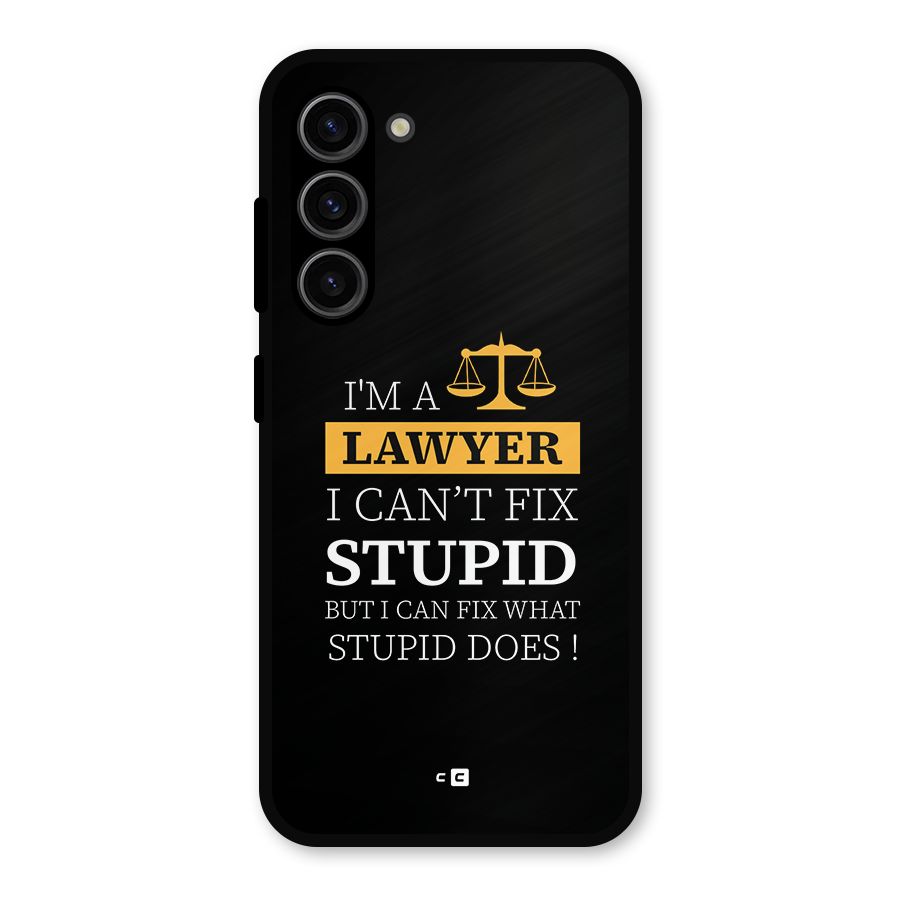 Fix Stupid Case Metal Back Case for Galaxy S23