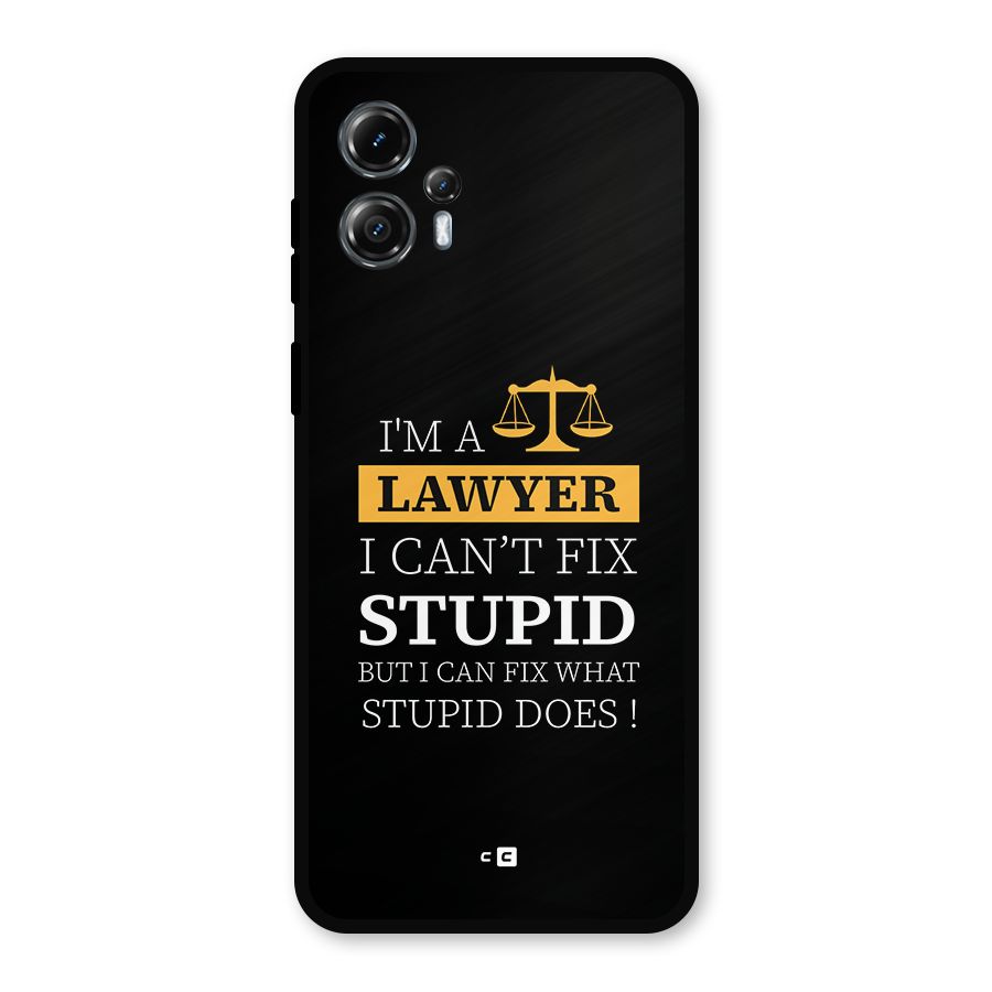 Fix Stupid Case Metal Back Case for Moto G13