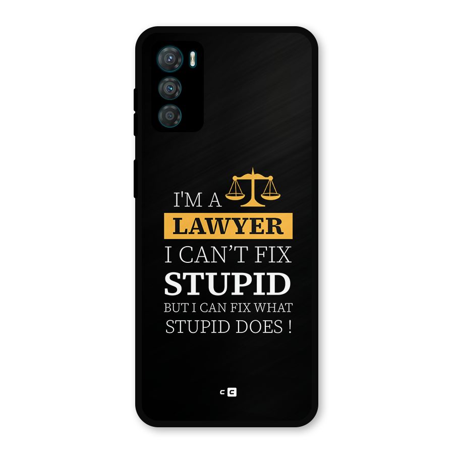 Fix Stupid Case Metal Back Case for Moto G42
