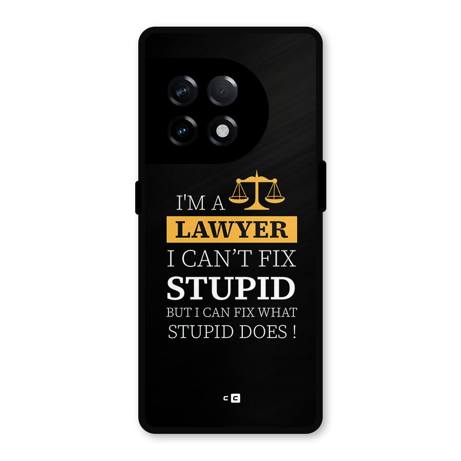 Fix Stupid Case Metal Back Case for OnePlus 11R