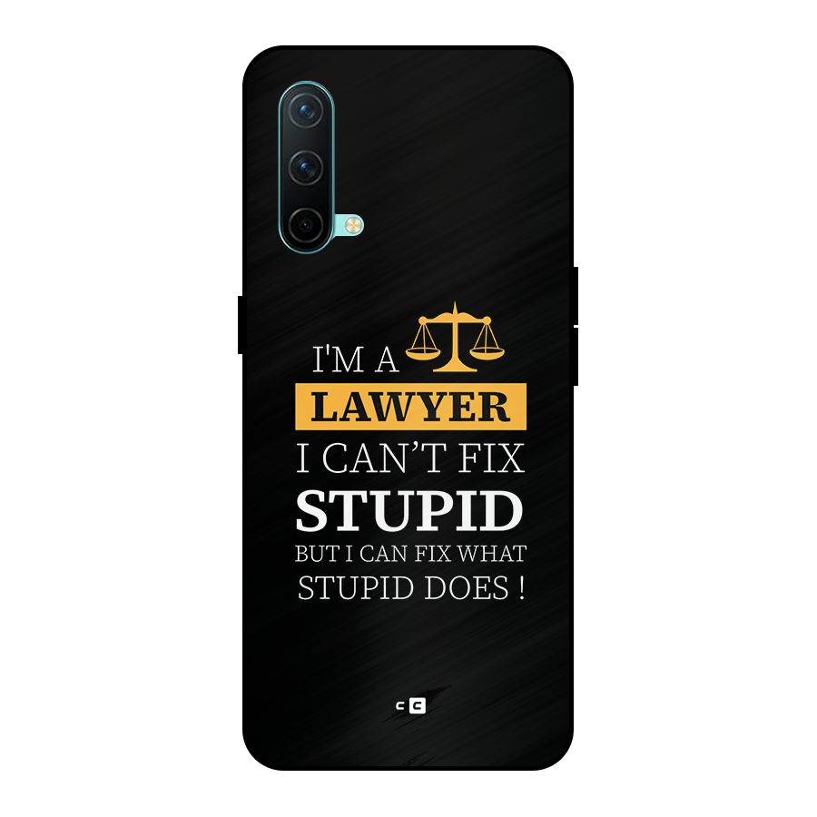 Fix Stupid Case Metal Back Case for OnePlus Nord CE 5G