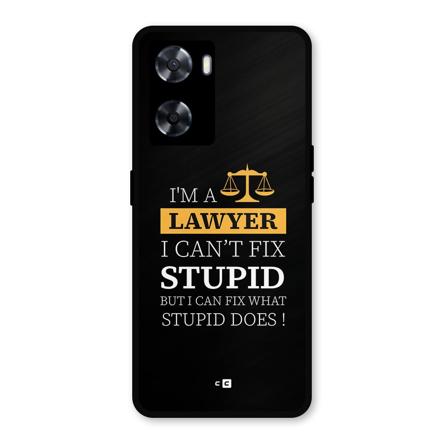 Fix Stupid Case Metal Back Case for OnePlus Nord N20 SE