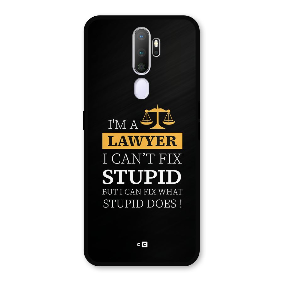 Fix Stupid Case Metal Back Case for Oppo A9 (2020)