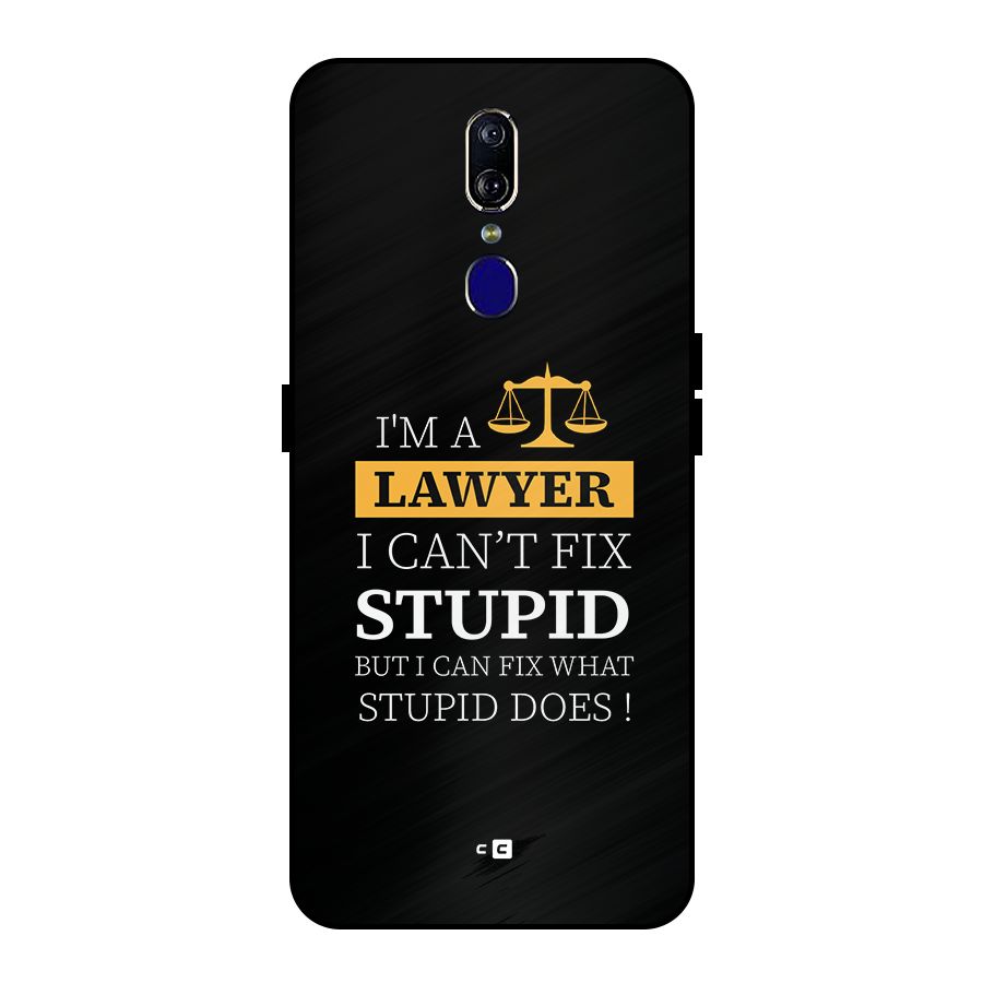 Fix Stupid Case Metal Back Case for Oppo F11