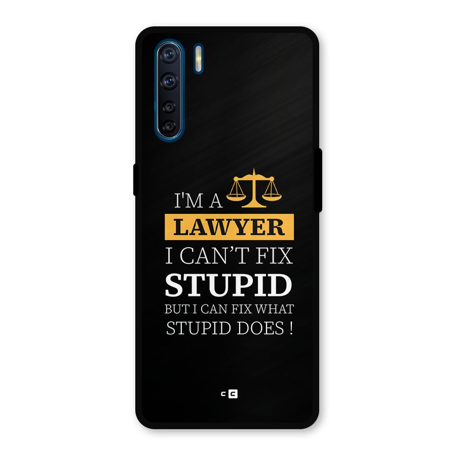 Fix Stupid Case Metal Back Case for Oppo F15