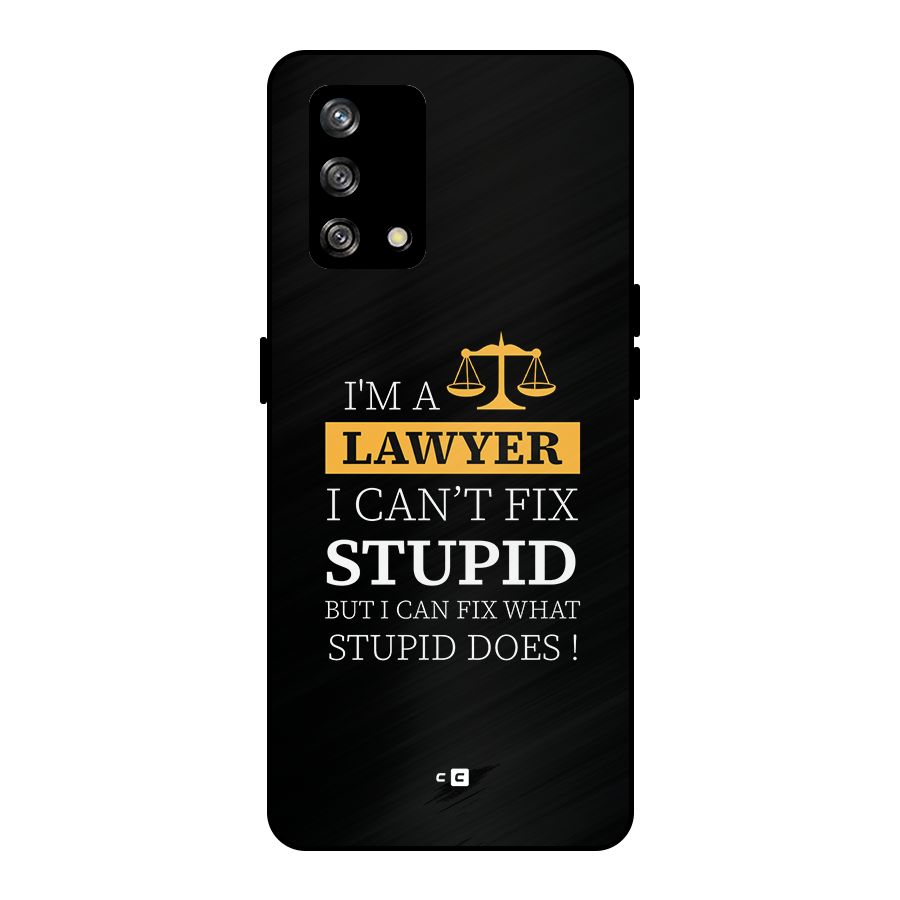 Fix Stupid Case Metal Back Case for Oppo F19