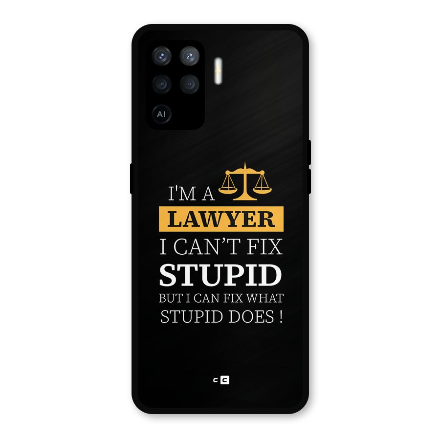 Fix Stupid Case Metal Back Case for Oppo F19 Pro