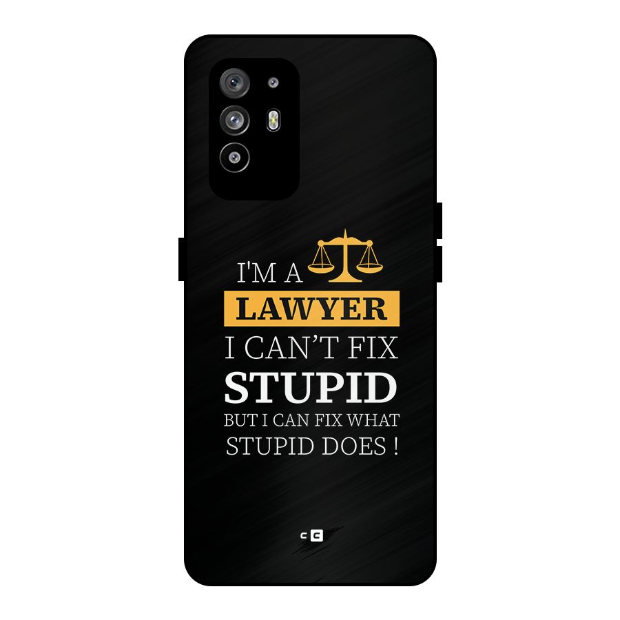 Fix Stupid Case Metal Back Case for Oppo F19 Pro Plus 5G