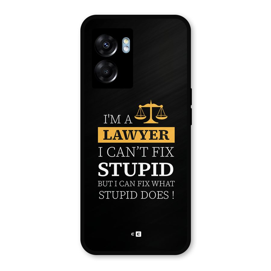 Fix Stupid Case Metal Back Case for Oppo K10 (5G)