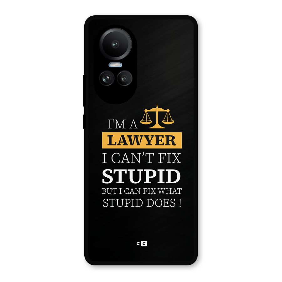 Fix Stupid Case Metal Back Case for Oppo Reno10