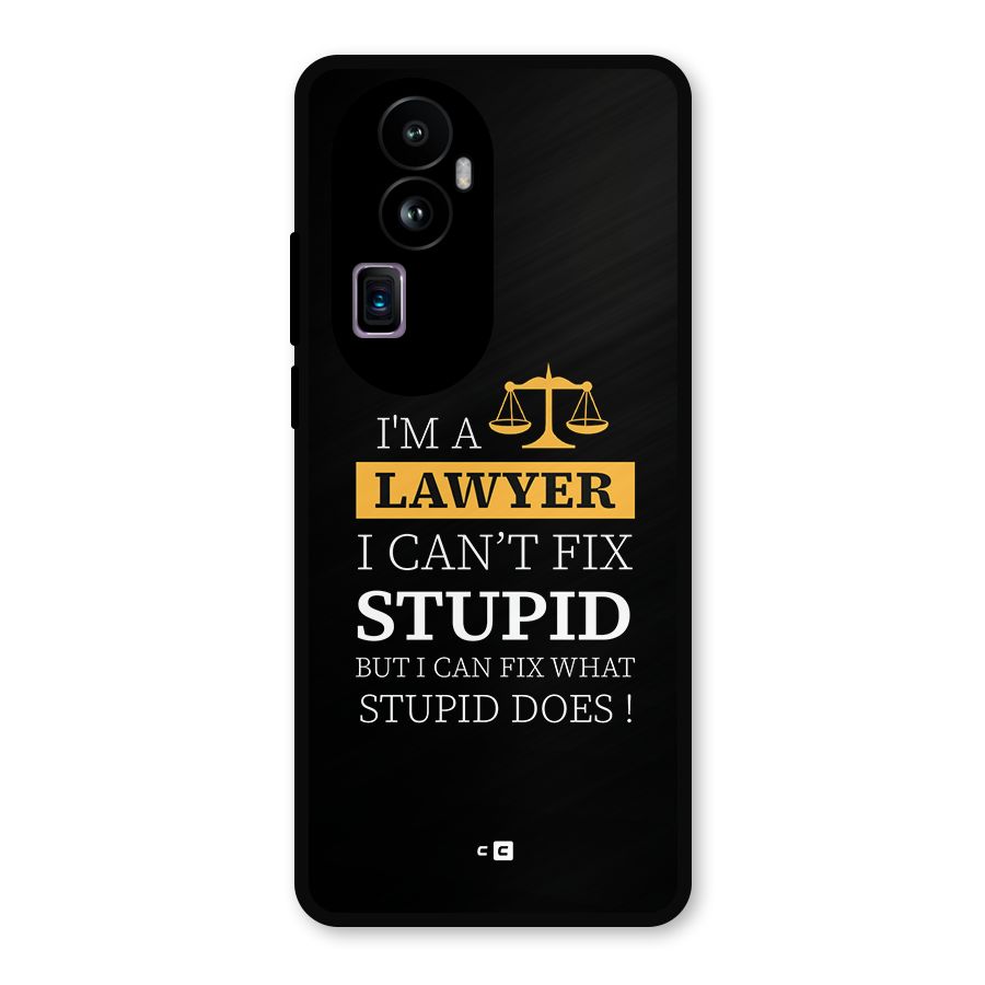 Fix Stupid Case Metal Back Case for Oppo Reno10 Pro Plus