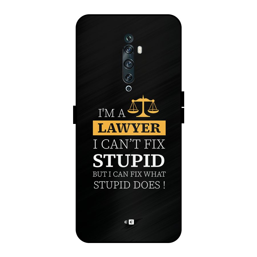 Fix Stupid Case Metal Back Case for Oppo Reno2 F