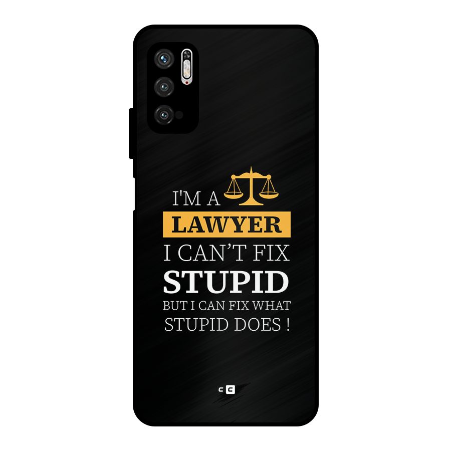 Fix Stupid Case Metal Back Case for Poco M3 Pro 5G