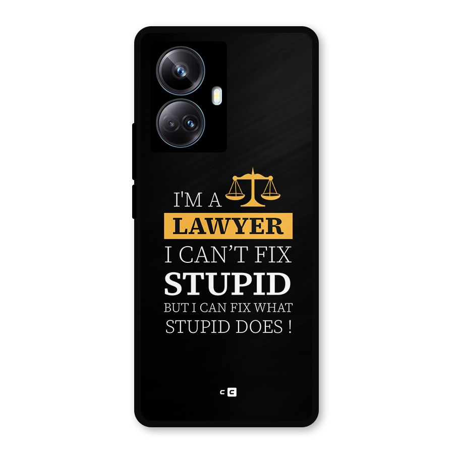 Fix Stupid Case Metal Back Case for Realme 10 Pro Plus
