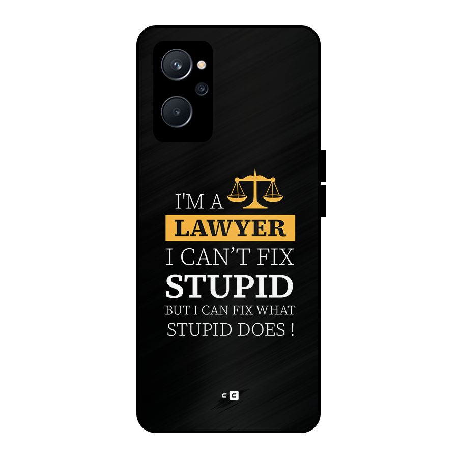Fix Stupid Case Metal Back Case for Realme 9i 5G