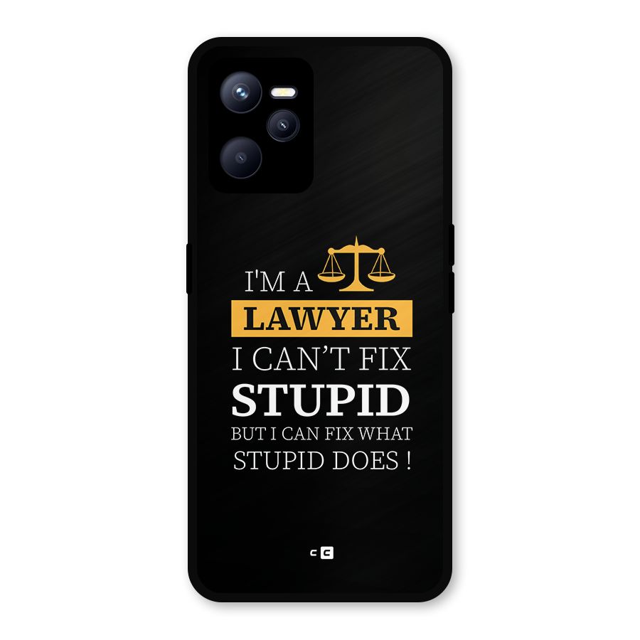 Fix Stupid Case Metal Back Case for Realme C35