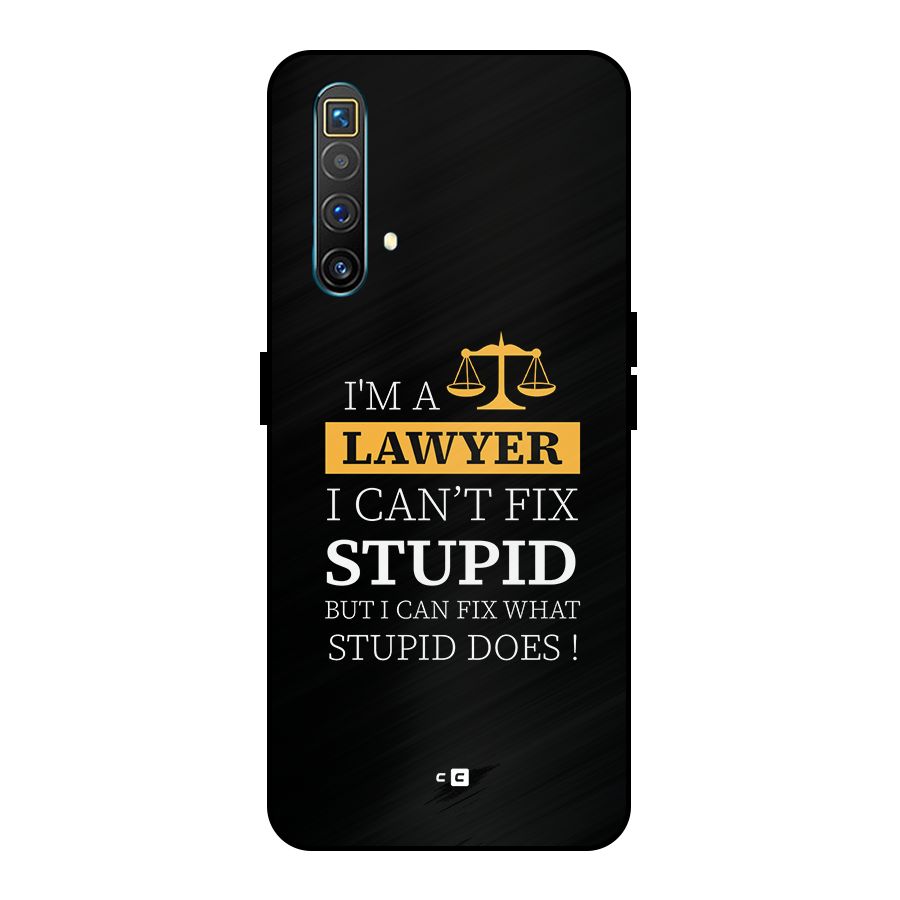 Fix Stupid Case Metal Back Case for Realme X3