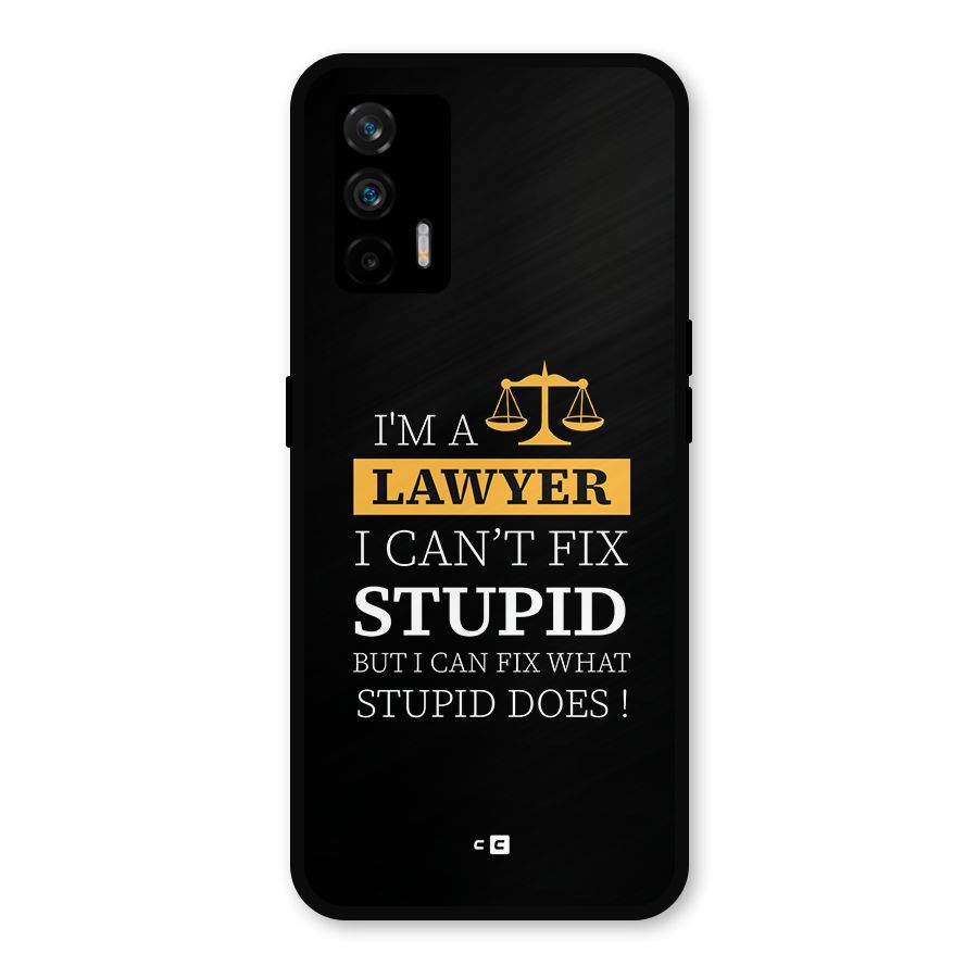 Fix Stupid Case Metal Back Case for Realme X7 Max