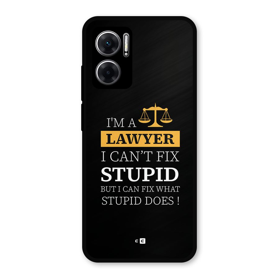 Fix Stupid Case Metal Back Case for Redmi 11 Prime 5G