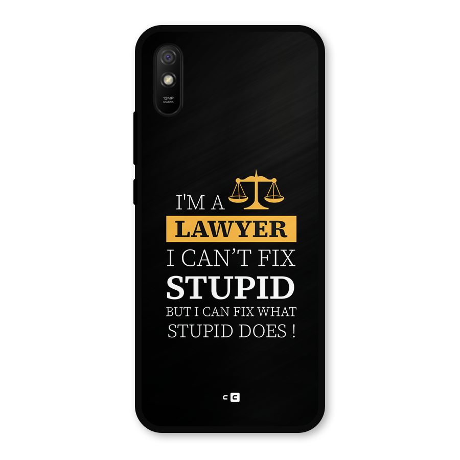 Fix Stupid Case Metal Back Case for Redmi 9a