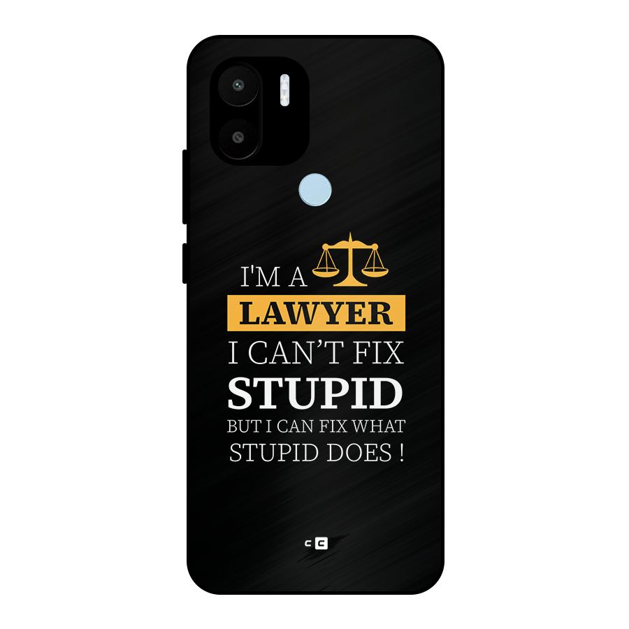 Fix Stupid Case Metal Back Case for Redmi A1 Plus