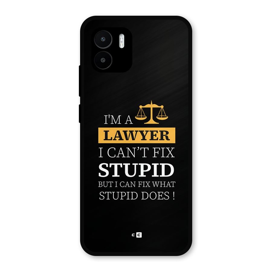 Fix Stupid Case Metal Back Case for Redmi A2