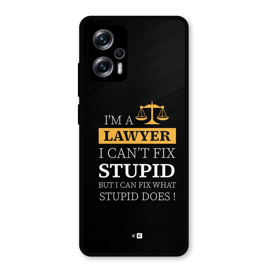 Fix Stupid Case Metal Back Case for Redmi K50i