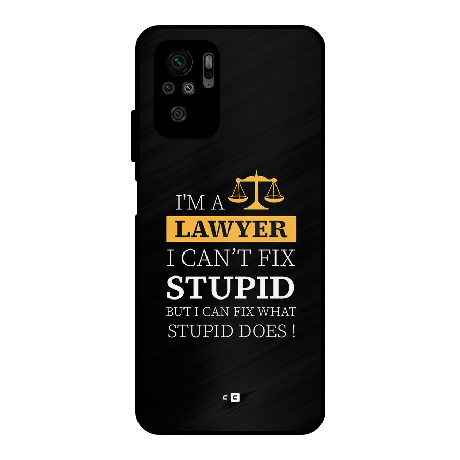 Fix Stupid Case Metal Back Case for Redmi Note 11 SE