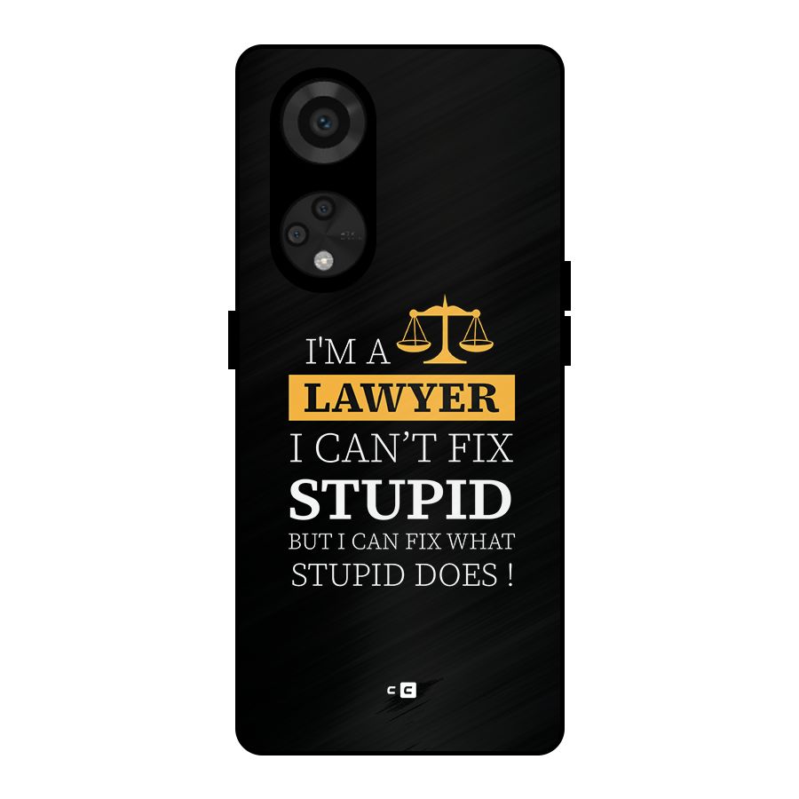 Fix Stupid Case Metal Back Case for Reno8 T 5G