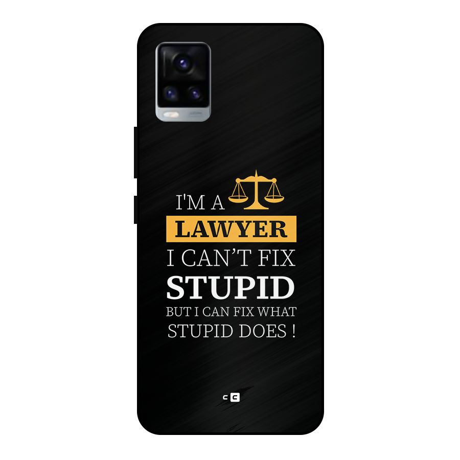 Fix Stupid Case Metal Back Case for Vivo V20 2021