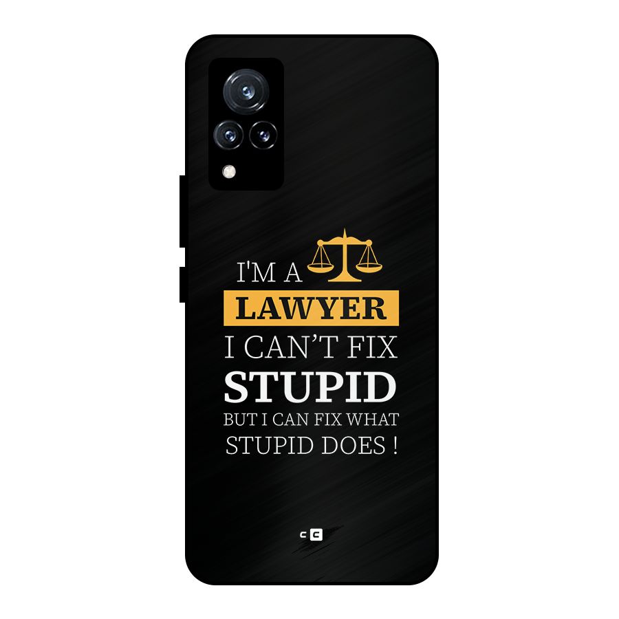 Fix Stupid Case Metal Back Case for Vivo V21 5G