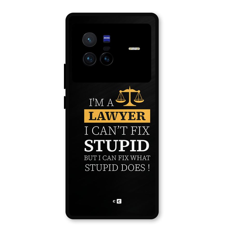Fix Stupid Case Metal Back Case for Vivo X80