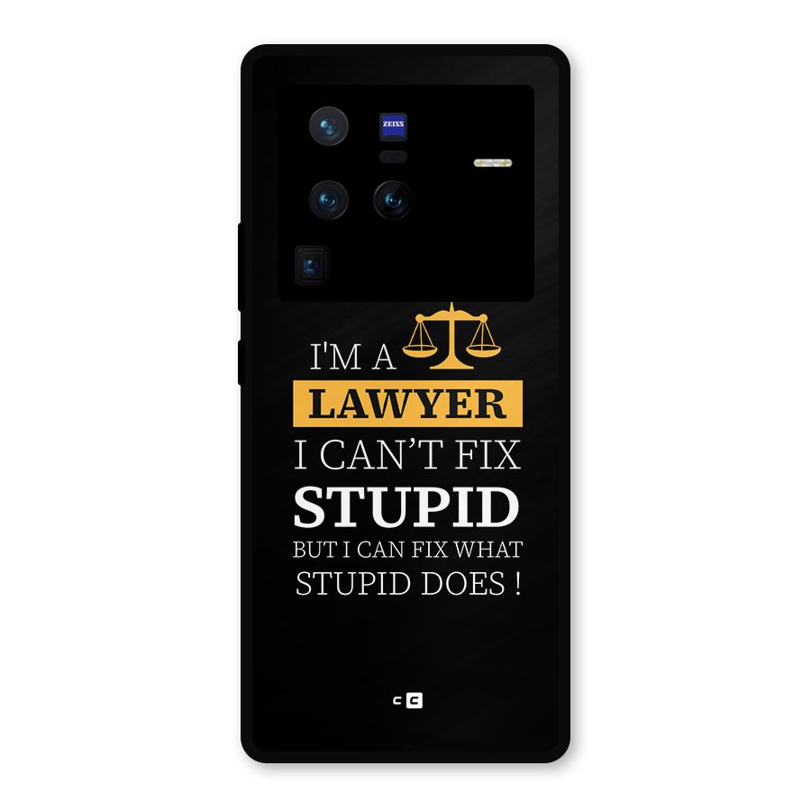 Fix Stupid Case Metal Back Case for Vivo X80 Pro