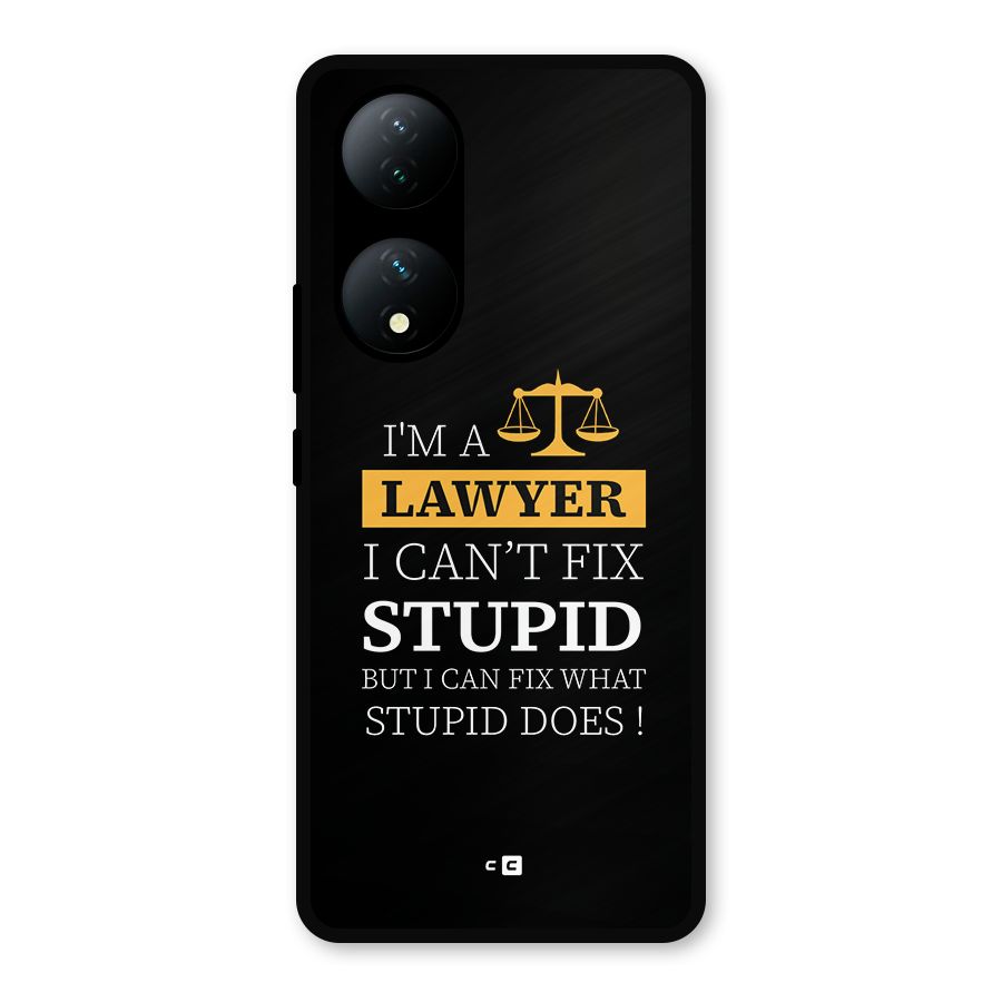 Fix Stupid Case Metal Back Case for Vivo Y100a
