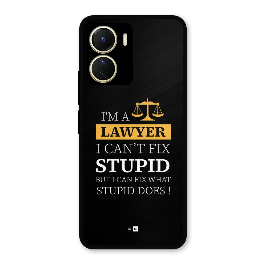 Fix Stupid Case Metal Back Case for Vivo Y16