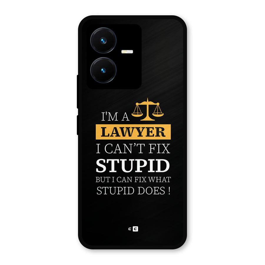 Fix Stupid Case Metal Back Case for Vivo Y22