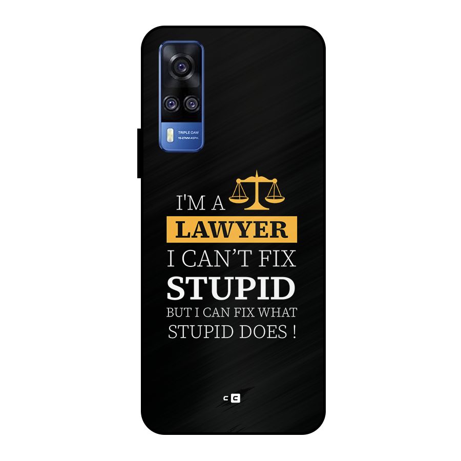 Fix Stupid Case Metal Back Case for Vivo Y51
